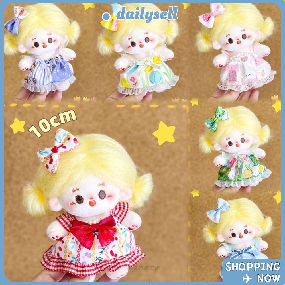 Daily กระโปรงตุ๊กตา, Hand-made 10 ซม.ผ้าฝ้ายตุ๊กตาเสื้อผ้า, ตุ๊กตาการ์ตูนอุปกรณ์เสริมคอสเพลย์ Props ของขวัญตุ๊กตาโดยรวมชุด Plush ของเล่น