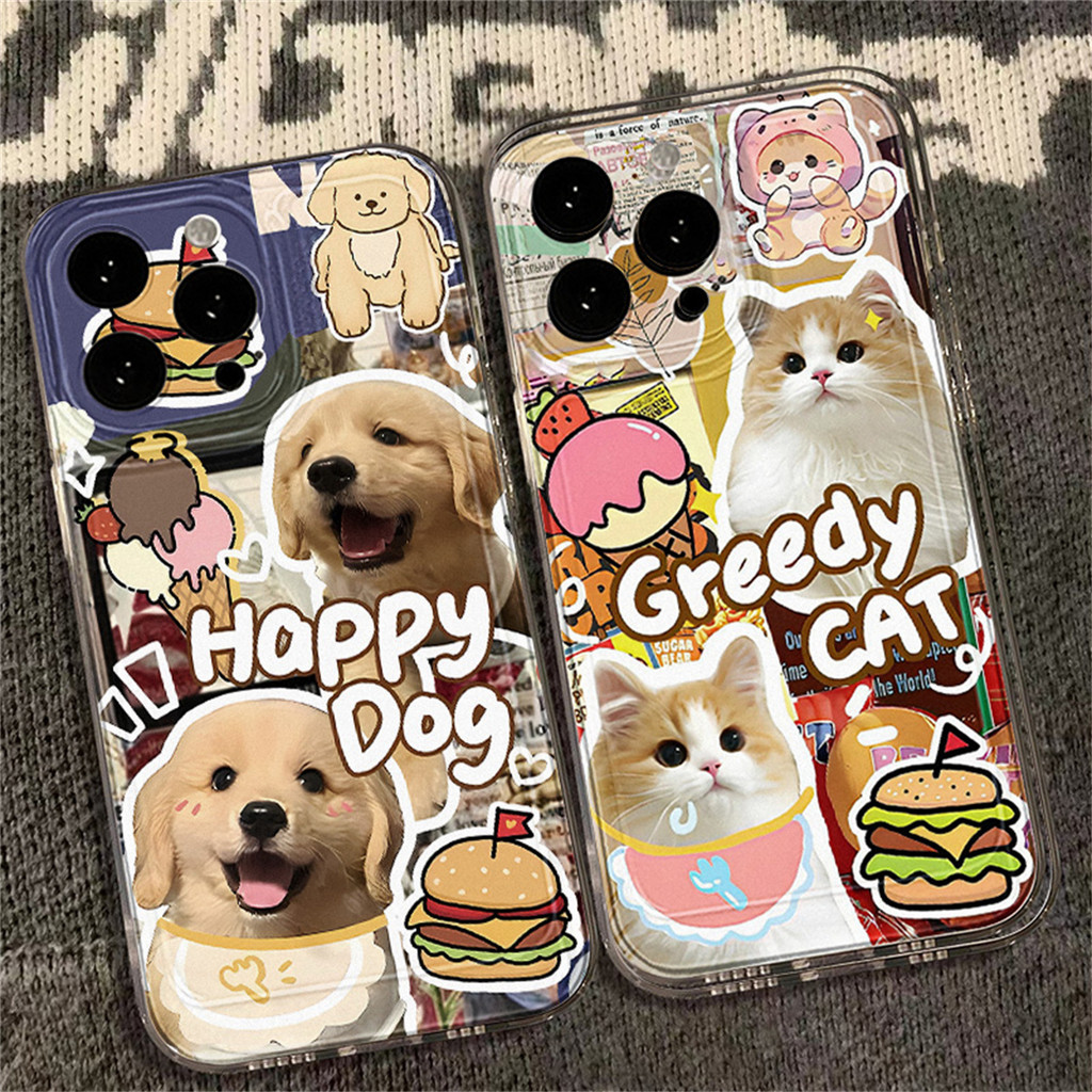 เคส for OPPO A31 A6 A3 A3X A5 Pro A60 A79 A18 A57 2022 A38 A95 A5 A9 2020 A17K A16 A78 A17 A15 A54 สัตว์กันกระแทกนุ่ม