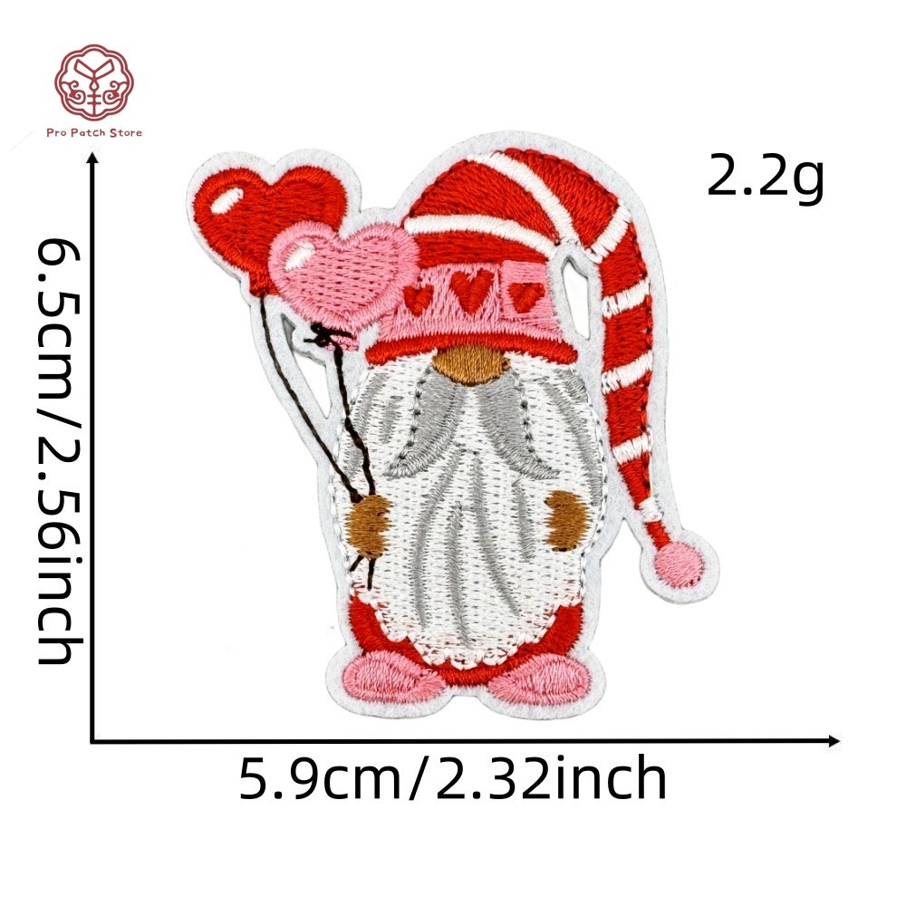 Pro Patch Store สีชมพูวันวาเลนไทน์ Love Series DIY เย็บปักถักร้อยแพทช์สําหรับสติกเกอร์เย็บปักถักร้อยแพทช์สําหรับเสื้อผ้าป้ายสติกเกอร์ - รูปที่ 5