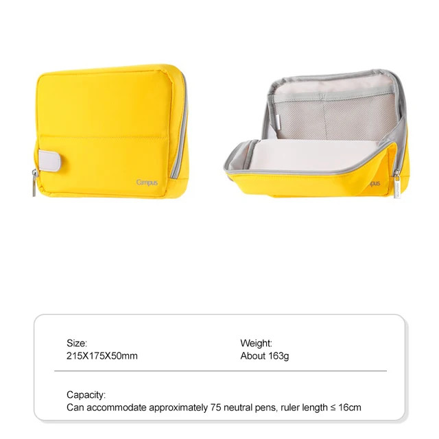ญี่ปุ่นโคคูโยกรณีดินสอวิทยาเขตจํากัดความจุขนาดใหญ่โต๊ะยืนอเนกประสงค์ถุงเก็บน่ารักที่เรียบง่ายนักเรียนเครื่องเขียน โจ621 - รูปที่ 5