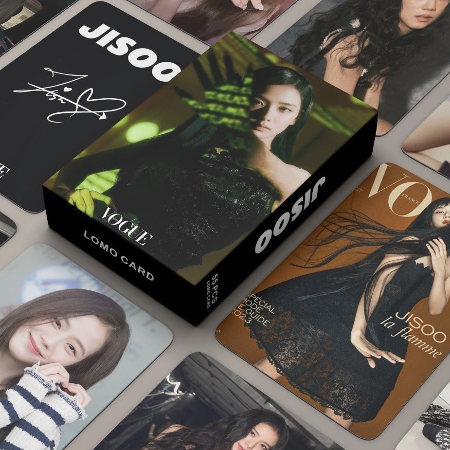 Jisoo Photocard อัลบั้มเดี่ยวสินค้า Vogue Magazine Card Collection Card blackpink Pink Ink Rice 55 ช