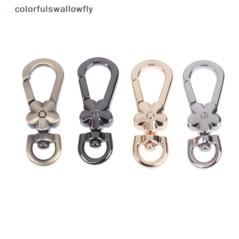 สีสันswallowfly Diy กระเป๋าอุปกรณ์เสริมกระเป๋าถือโลหะ Claspsps Handle ดอกไม้ Lobster คลิป Snap Hooks COD