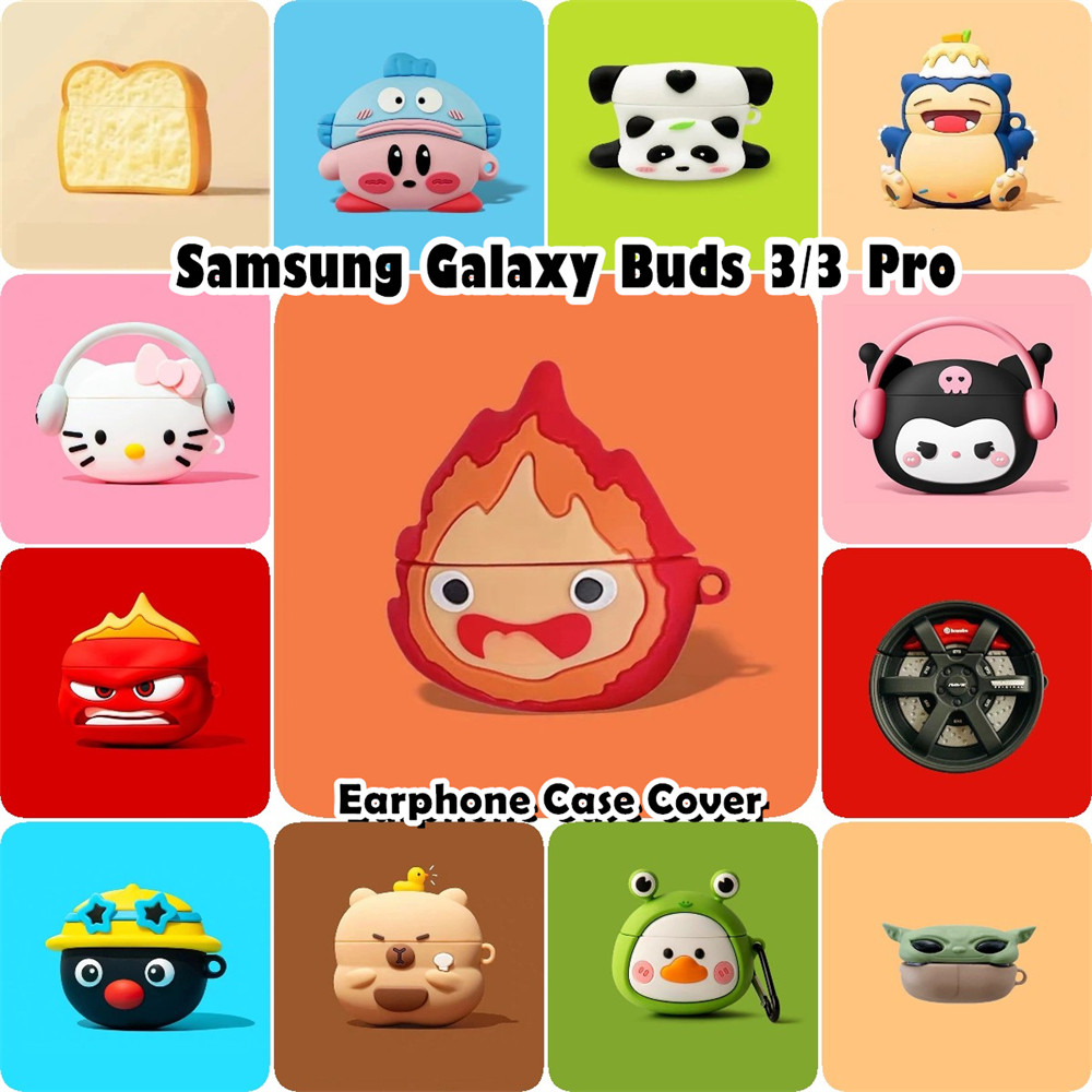 imamura สําหรับ Samsung Galaxy Buds 3 / 3 Pro Case Casing Soft Silicone Cute Cartoon Case NO.1