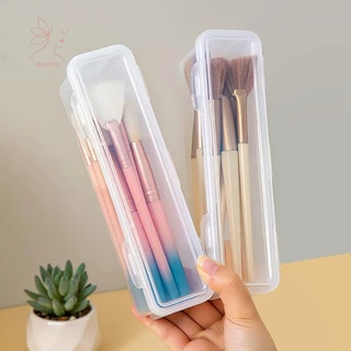 [maybeauty] Travel กล่องเก็บแปรงเครื่องสําอางแบบพกพาฝาครอบกันฝุ่นโปร่งใสขนาดเล็กสําหรับ Blusher แปรงอายแชโดว์แปรงคิ้ว {TH}