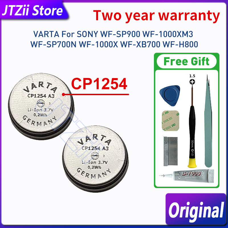 แบตเตอรี่ Varta CP1254 A3 3.7V สําหรับ SONY WF-SP900 WF-1000XM3 WF-SP700N WF-1000X WF-XB700 WF-H800