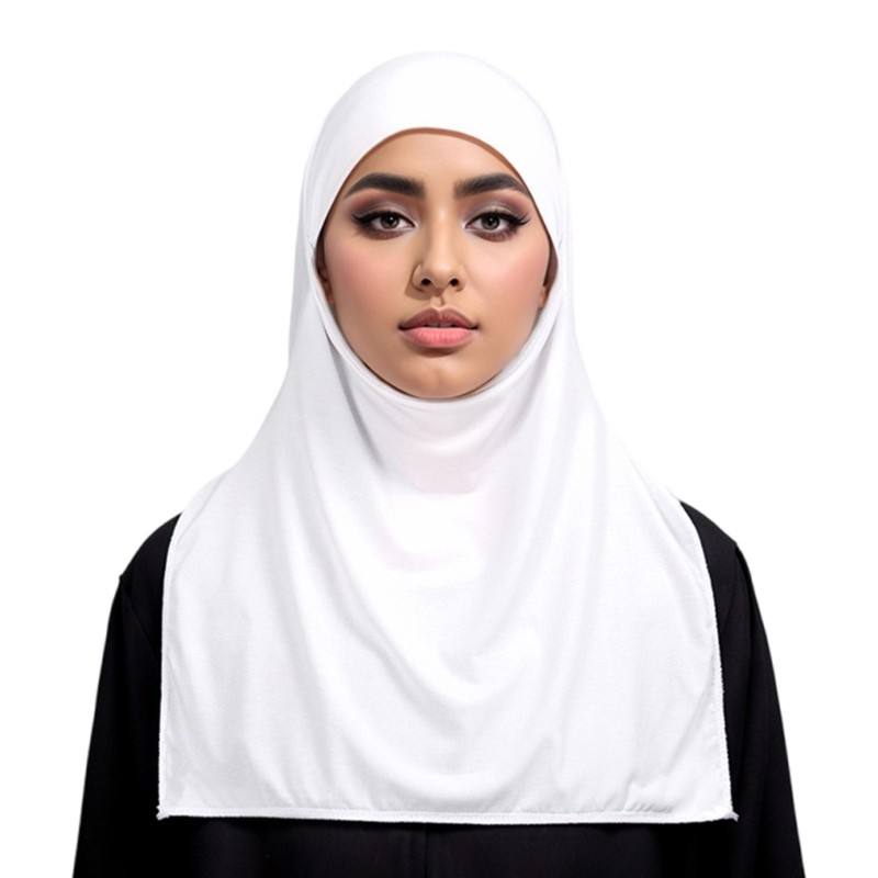 Voonne แฟชั่น Headscarf สําหรับผู้หญิงมุสลิม Face ครอบคลุม Veils Turban ยาว Hijabs Headwrap ครึ่งสําหรับสวดมนต์