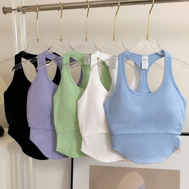 MAGIEYOGASports Bra I-shaped Beauty Back Curved Hem กันกระแทกฟิตเนสทุกวัน