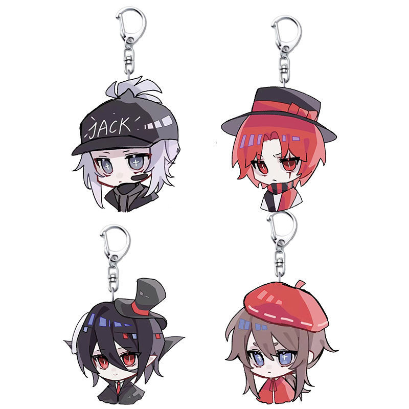 Identity V อะนิเมะพวงกุญแจ Edgar Valden Joker Nabe Saboda ผู้ชายพวงกุญแจสําหรับผู้หญิงรูปแฟชั่นอะคริ