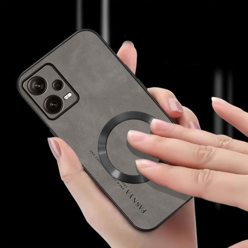 เคส ปลอก R edmi หมายเหตุ12 5กรัม R edmi หมายเหตุ12 Pro 5กรัมโทรศัพท์กรณีป้องกันการสั่นสะเทือนแม่เหล็กแหวนดูดฝาครอบป้องกันที่มีขอบนุ่มและลื่นปกหลัง ybpcxq