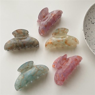 เกาหลี Starry Sky Fine Glitter คลิปอะคริลิค Retro กิ๊บติดผมอ…