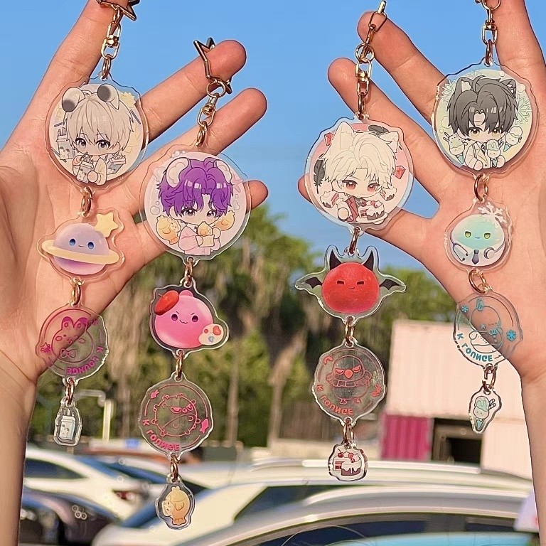 【พร้อมส่ง】Love and Deepspace อะคริลิค String  สไตล์พวงกุญแจจี้  Xavier Zayne  Rafayel Sylus