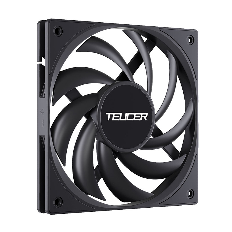 Teucer 5PCS UT-12015 Slim PC Fan 120x120x15mm FDB Bearing Case Fan พร้อมเทคโนโลยีการแชร์ PWM (PST), มอเตอร์เงียบ, 800–2400 RPM