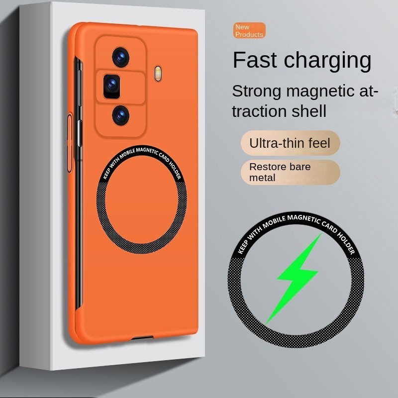Ultra Thin Frameless Skin Friendly Matt แม่เหล็กไร้สายชาร์จเคสโทรศัพท์สําหรับ Honor Magic VS3 V3 V2 