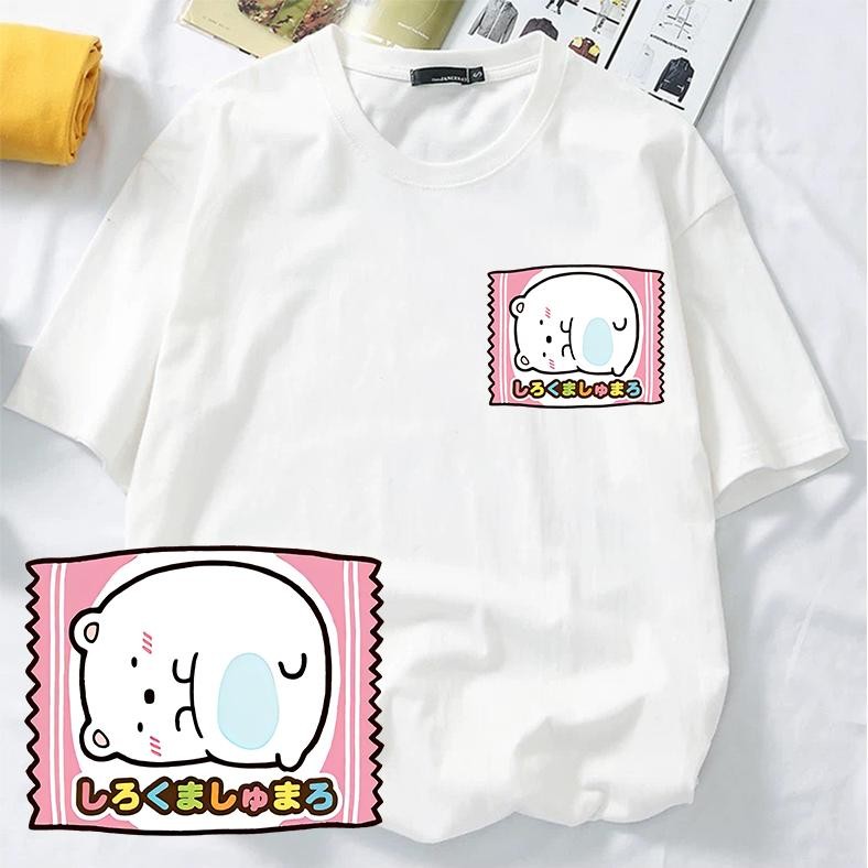 【XRP】ผู้หญิงเสื้อพิมพ์3XL การ์ตูนเสื้อญี่ปุ่นน่ารักเสื้อยืดผู้หญิงญี่ปุ่นมุม Creaturestt-เสื้อ Baju 