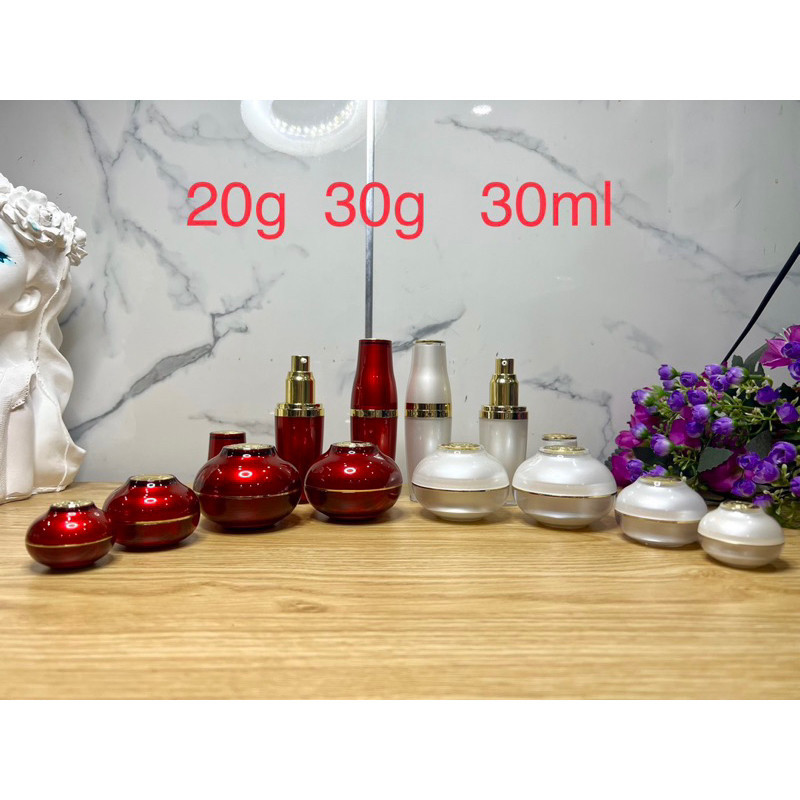 กระปุกกระเทียม 20g 30g 30ml สําหรับครีมเครื่องสําอาง