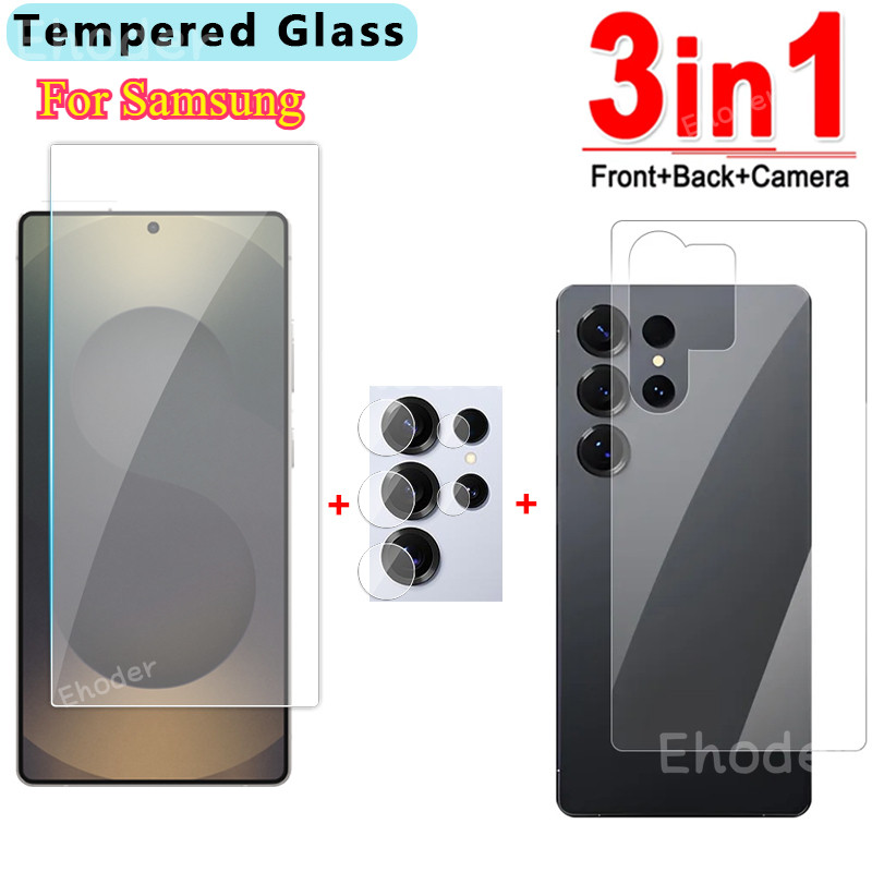 SAMSUNG สําหรับsamsung S25 S24 Ultra 5G Zพับ 6 5 4 Flip 6 5 4G 5G 2025 ป้องกันหน้าจอกระจกนิรภัยHDแก้