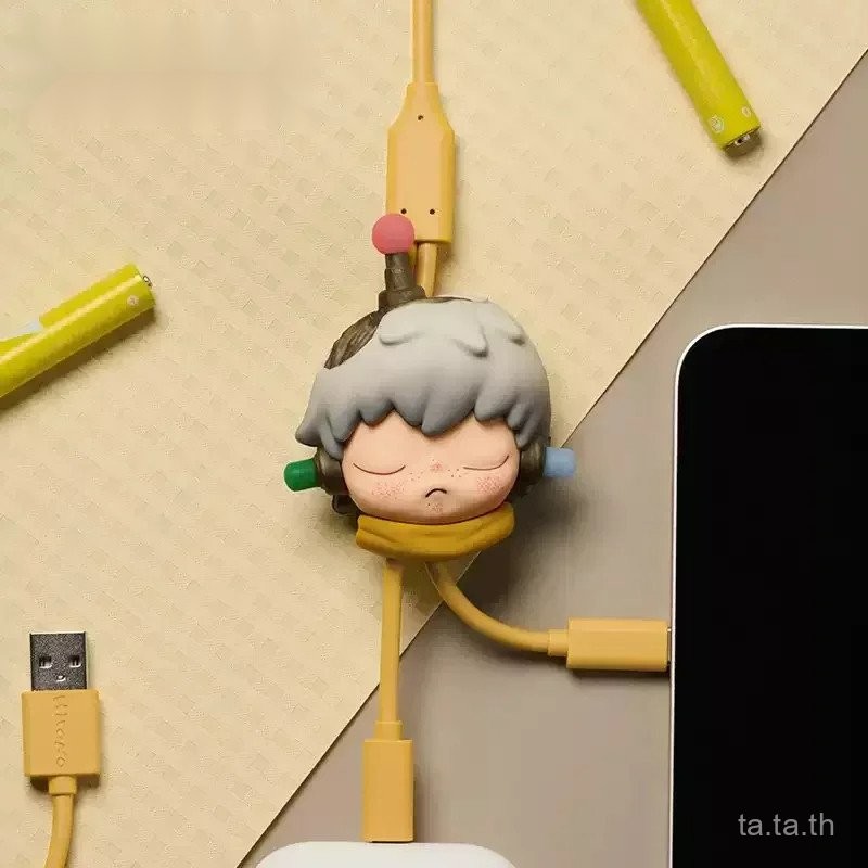 Hirono Echo Series Two in One Data line blind BOX GUESS BAG Mystery BOX ของเล่นตุ๊กตาน่ารักรูปเครื่องประดับของขวัญ Collection