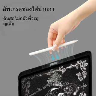 [เคส iPad] สําหรับ iPad Mini4 Mini5 Mini6 Gen11 A16 Gen10 Gen9/Gen7/Gen8 10.2 air4/5 10.9 10.5 Air3/Pro 11 2021 อะคริลิค 360 หมุน Dark Angel Anti Bend แผ่นป้องกันกรณี