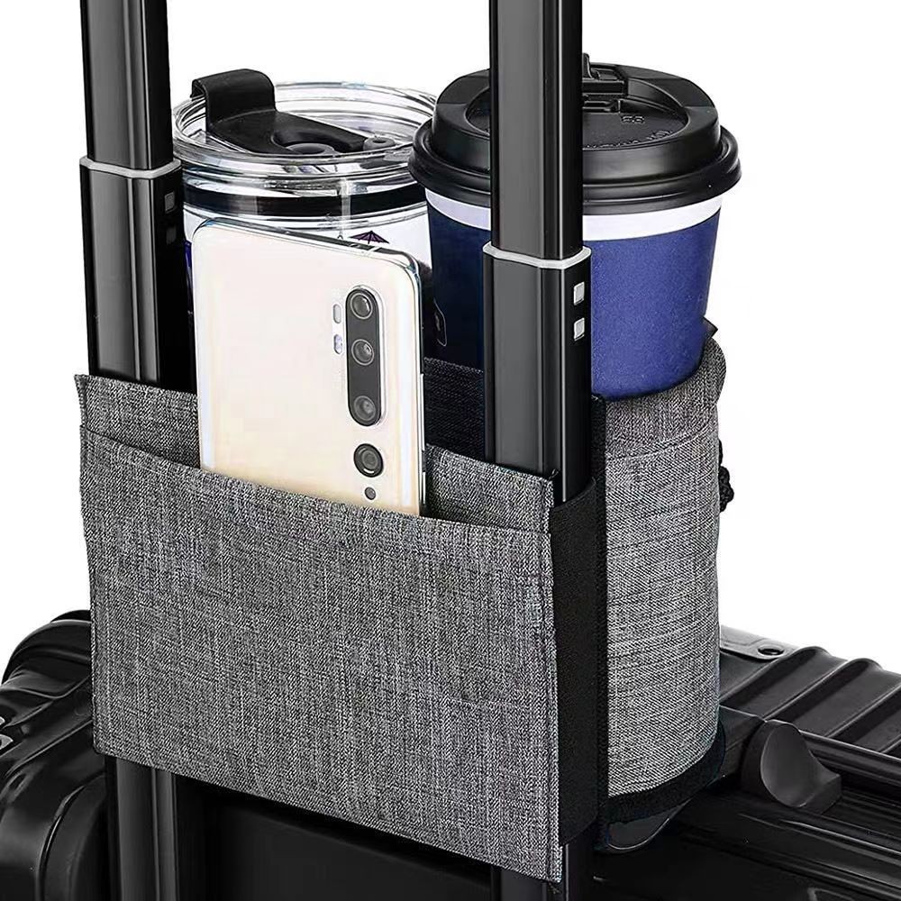 New Product#Luggage Handle Storage Bag Trolley Case Water Bottle External Bag Drink Cup Holder Fixed Strap Travel Outdoor Water Bottle Holder4mj