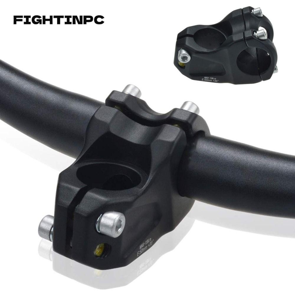 Fightinpc ก้านส้อมด้านหน้า,ติดตั้งง่ายทนทาน MTB Stem,อลูมิเนียมคุณภาพสูง 31.8 มม.Handlebar Parts อุปกรณ์ขี่จักรยาน BMX
