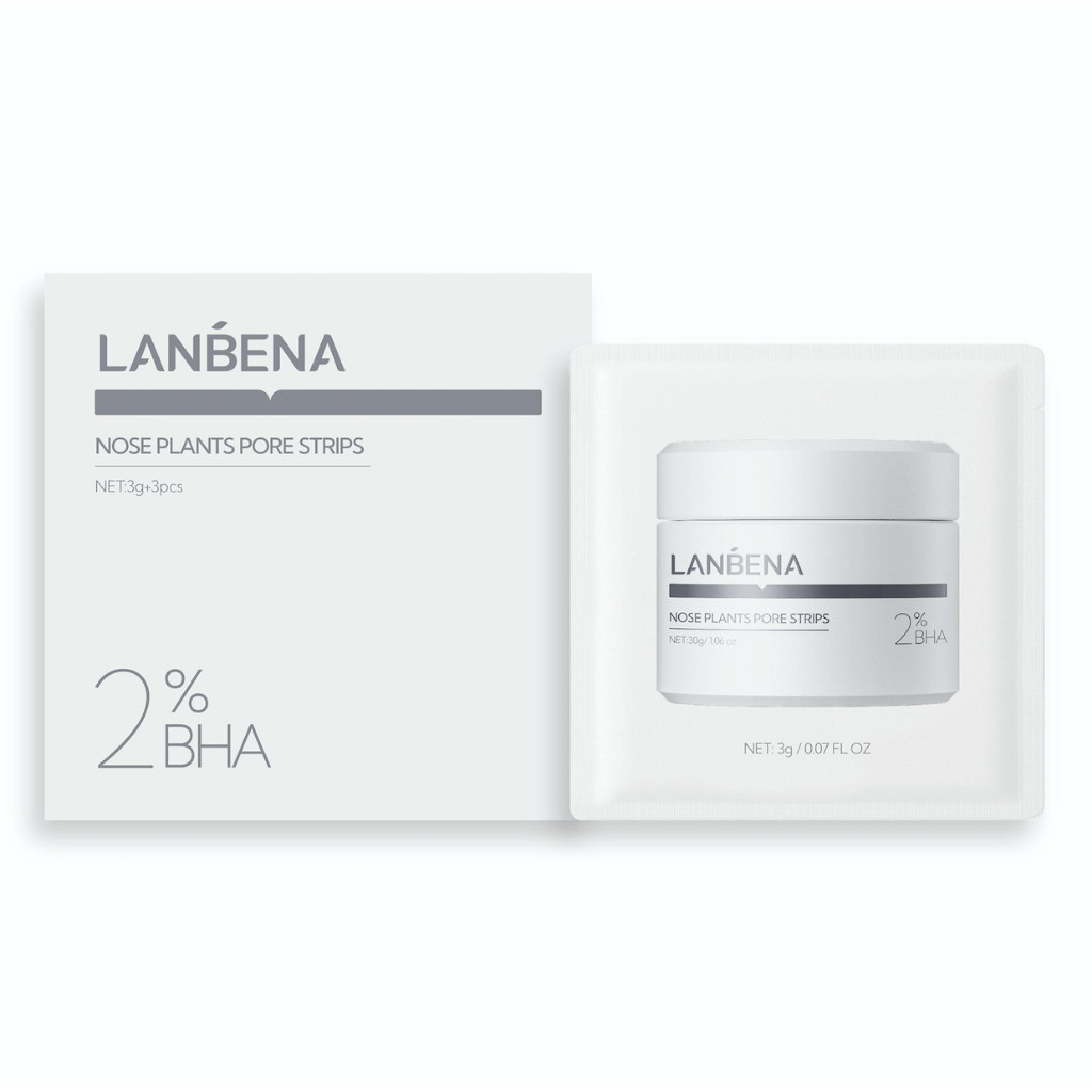 LANBENA Blackhead Remover Mask ตัวอย่างจมูก Plant Pore Strips Black Head Remover ตัวอย่าง 1 ชิ้น