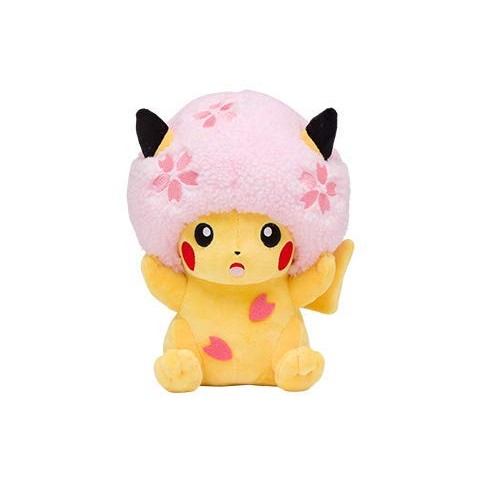 Sakura Afro Pikachu Pokémon Center Tokyo DX 1st Anniversary Limited Edition Plush Toy Pokémon Sakura
