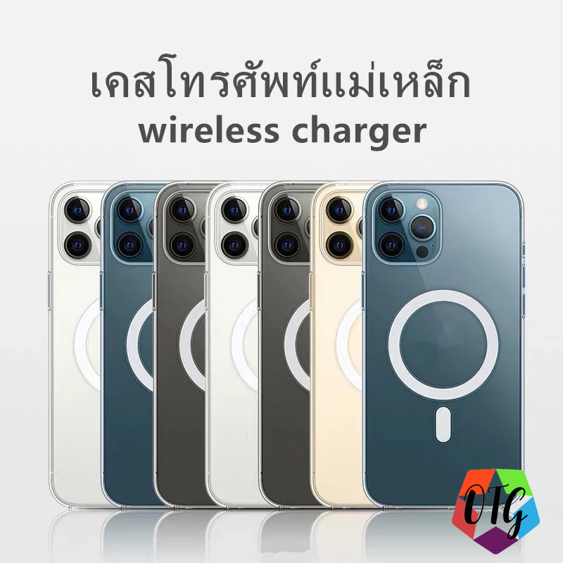 ใสเคสแม่เหล็ก for Iphone 17 11 16 Pro Max 15 12 14 13 Pro Max ชาร์จไร้สาย เคสโทรศัพท์ สวย กันกระแทก เคสมือถือ TPU - รูปที่ 2