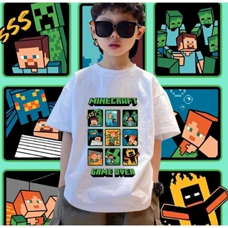 🍒 เสื้อเด็ก Minecraft Jj & Mikey Maizen เสื้อเกมส์ สำหรับเด็กและผู้ใหญ่