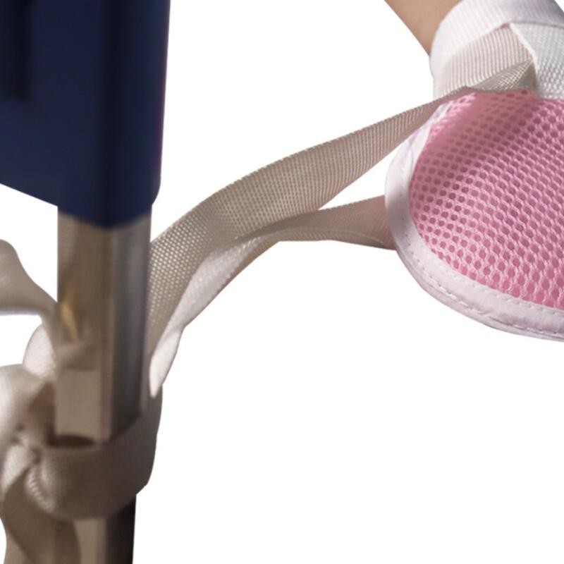 ถุงมือยับยั้งชั่งใจสําหรับเด็ก การตรึงสายรัด สะดวกสบายและระบายอากาศได้ดี แผ่นป้องกันรอยขีดข่วนในตัว ท่อป้องกันการดึงออก - รูปที่ 2