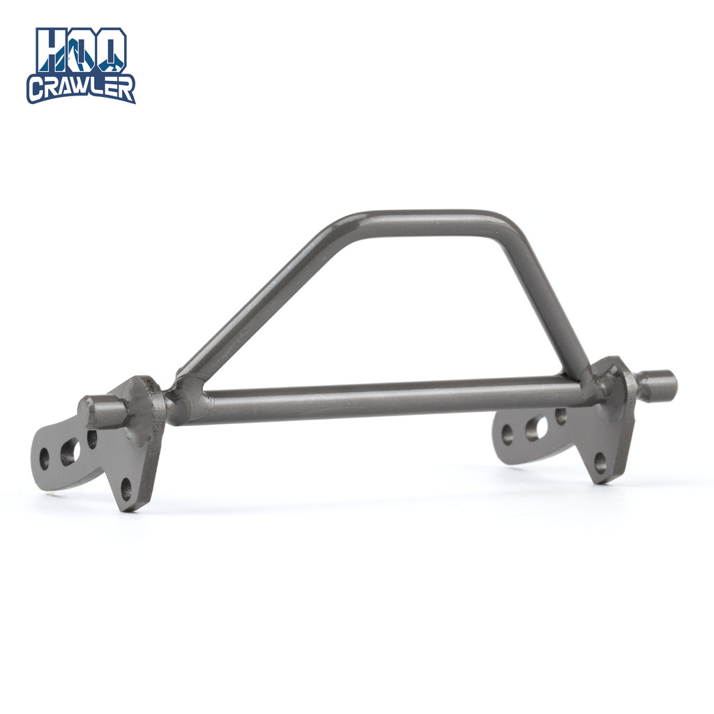 HooCrawler โลหะผสมไทเทเนียมแข็งพิเศษ 1/10 RC Crawler กันชนด้านหน้ามือเชื่อม Bull Bar สําหรับ Vanquish F10 VS4
