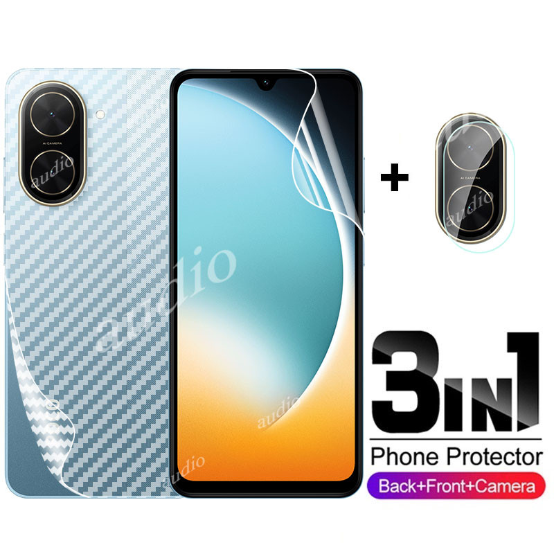 POCO C71 4G 2025 3in1 ด้านหน้าด้านหลังเลนส์Hydrogelฟิล์มสําหรับXiaomi POCO C71 4G 2025 สมาร์ทโฟนป้อง