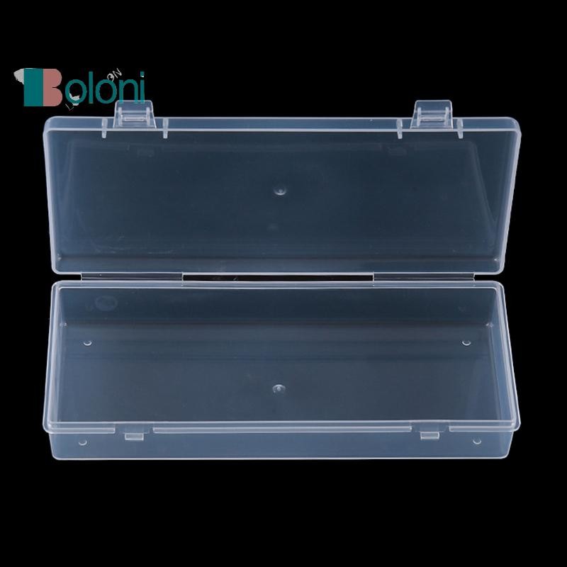 [โบโลนี] กล่องพลาสติกใสสี่เหลี่ยมโปร่งแสงกล่องบรรจุจัดเก็บเคสกันฝุ่นภาชนะเครื่องประดับที่แข็งแกร่งใหม่