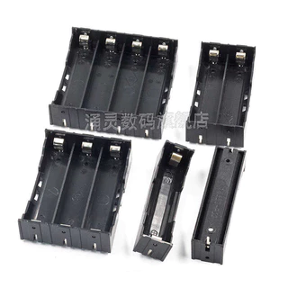 18650 กล่องแบตเตอรี่ 1 ส่วน 2 ส่วน 3/4 ส่วน Series Parallel Pins แบตเตอรี่ลิเธียม 3.7V Pin DIY