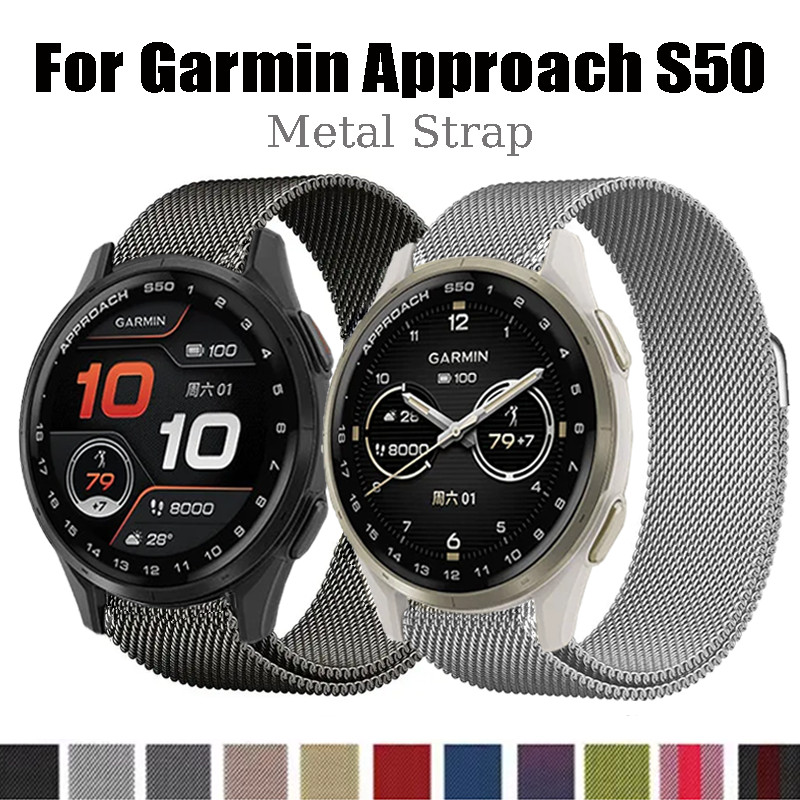 ห่วงโลหะสําหรับ Garmin approach s50 Magentic สายโลหะสําหรับ sarmin approach s50 รอบอุปกรณ์เสริม