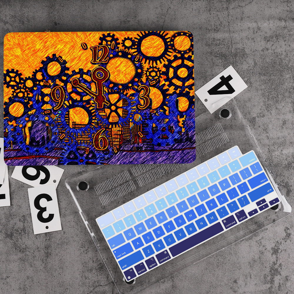 Vintage mechanical สไตล์สําหรับ MacBook Air13 M4/M3/M2 A3240 A3113 A2681 Air15 M4/M3/M2 A3241 A3114 