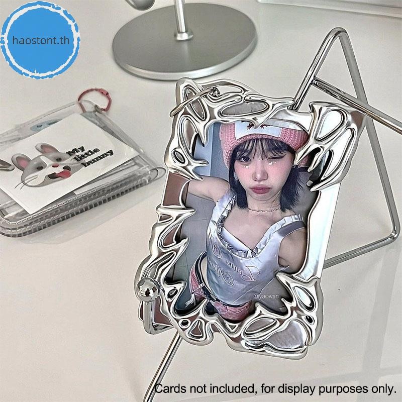Haostont Electroplated Premium Feeling Creative Card Holder K-POP Idol Card Holder TH