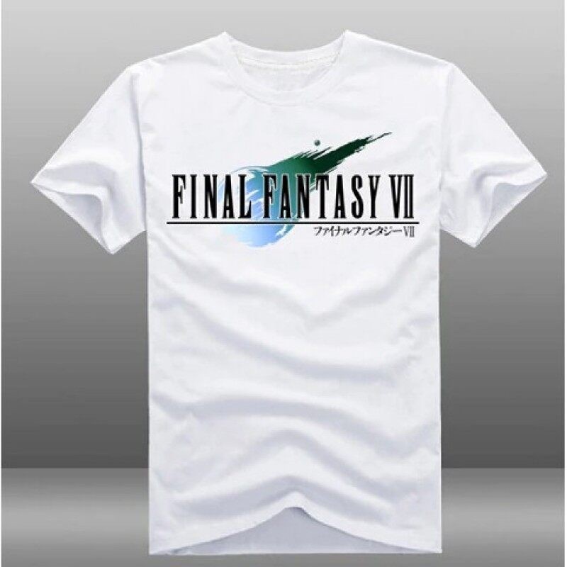 ใหม่ คำแนะนำยอดนิยม [100% Cotton] Wqds เสื้อยืด พิมพ์ลายอนิเมะ Game Final Fantasy Vii Ff7 3 สไตล์คลาสสิก ของขวัญวันพ่อ ส