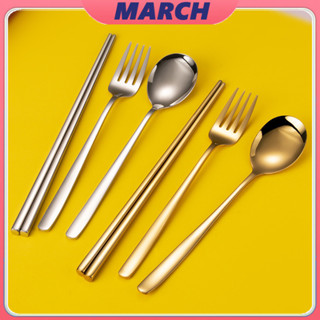 YTL1คู่ ยาว 21ซมเนื้อสแตนเลสตัน ชุดช้อนเกาหลี  ช้อน&ส้อม ชุด…