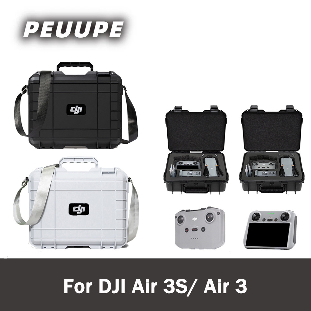 เที่ยวบินกล้องกระเป๋าถือสําหรับ DJI Air 3/3S กล่องป้องกันการระเบิดกระเป๋าเก็บเข้ากันได้กับ RC-N2/RC2 รีโมทคอนโทรล Air 3/3S กล่องเก็บ