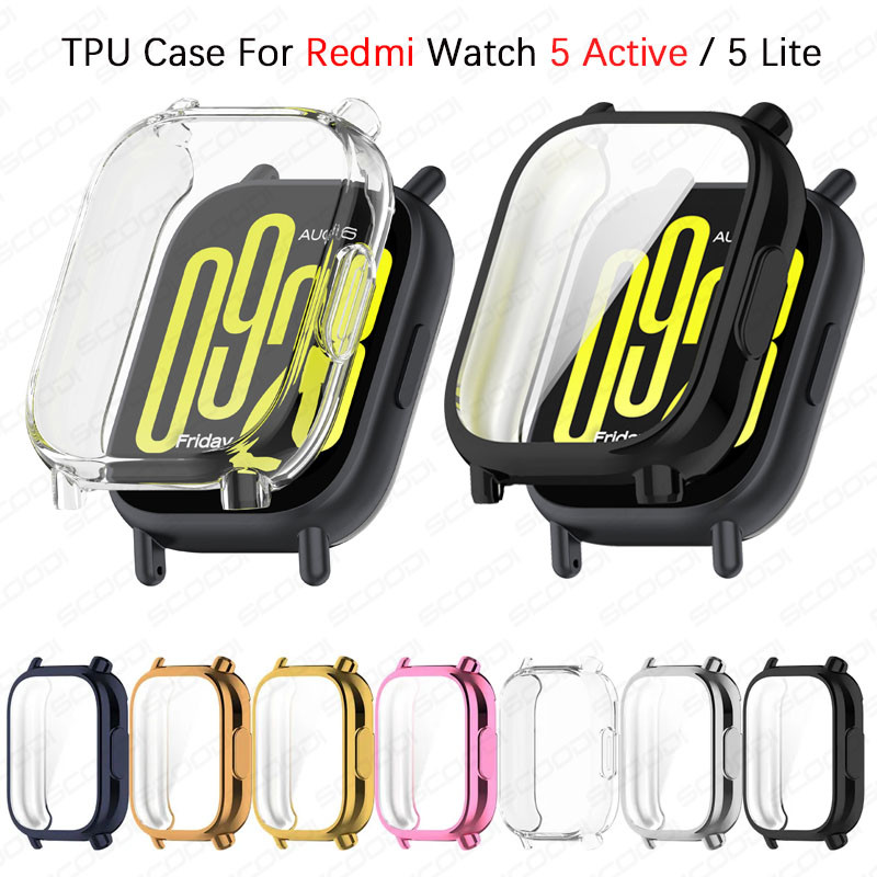Protector Shell TPU สําหรับ Redmi นาฬิกา 5 Active / 5 Lite สมาร์ทนาฬิกากันชนสําหรับ Redmi นาฬิกา 5 / 5 eSIM Accessoress ราคา ถูกที่สุด ดีลบีเคเค