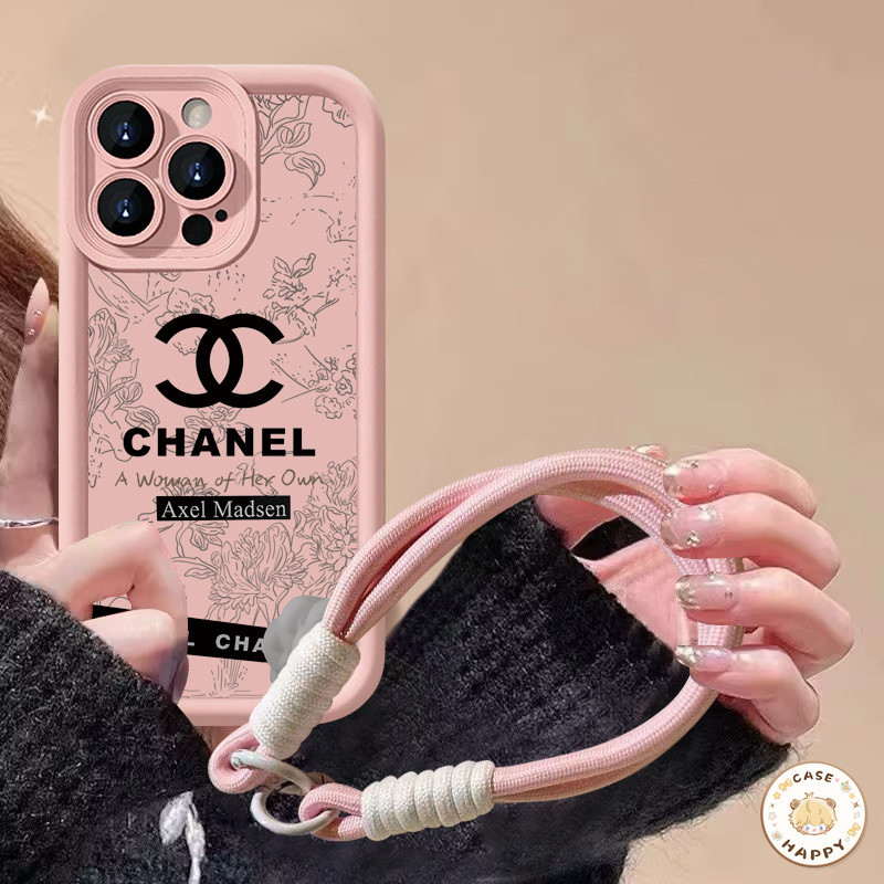 ลายกราฟิตี้คาเมลเลียรูปแบบฉลากแบรนด์เทรนด เคสIPhone 16 11 15 13 14 12 Pro Max 7 16 8 15 6 6S 14 Plus XS X XR Max SE 2020