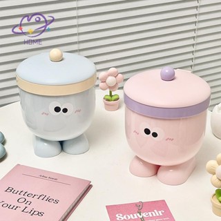 [mayhome] ถังขยะตั้งโต๊ะลายการ์ตูนตาโต Home Desktop Mini Sto…