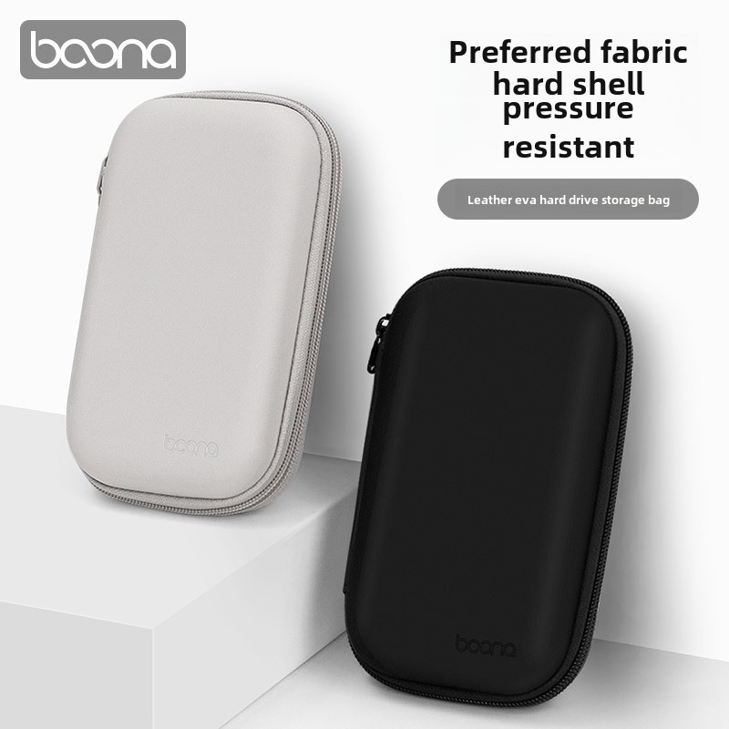 Small EVA Electronics Organizer กระเป๋าเก็บของกันน้ําสําหรับอุปกรณ์แล็ปท็อปแบบพกพา Hard-shelled Travel Case สําหรับ Charger Magic Mouse Power Bank สายชาร์จ