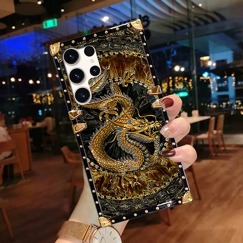 SAMSUNG ปลอกsamsung A55 A35 A25 A15 A05 A05s A04 A34 A33 A54 A24 A14 A23 A53 A73 A52s A70 รูปแบบมังกรกันกระแทกเคสโทรศัพท์