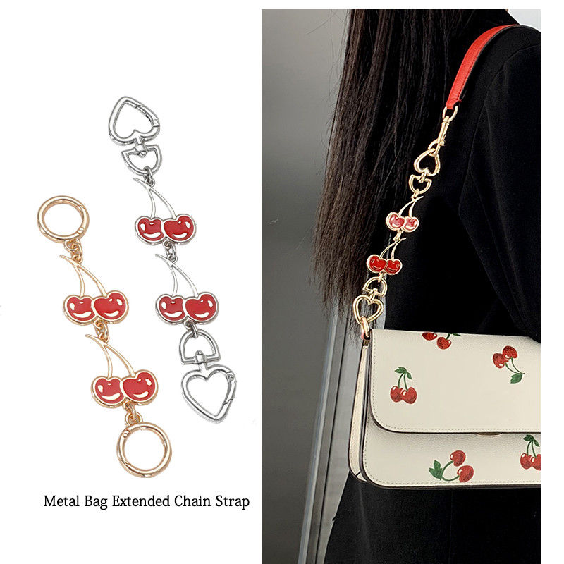 Evertoner 1PC กระเป๋า Extension Chain Crossbody กระเป๋ารูปหัวใจสายโซ่กระเป๋าถือแขวนหัวเข็มขัด DIY Chain Charm กระเป๋าสะพายอุปกรณ์เสริม