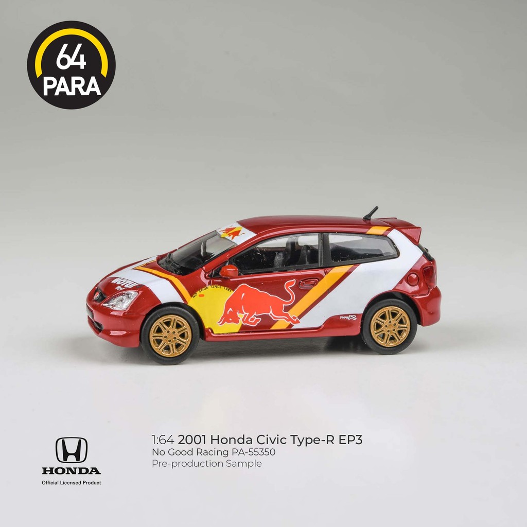 PARA64 1:64 2001 Honda Civic Type R EP3 No Good Racing PA-55350