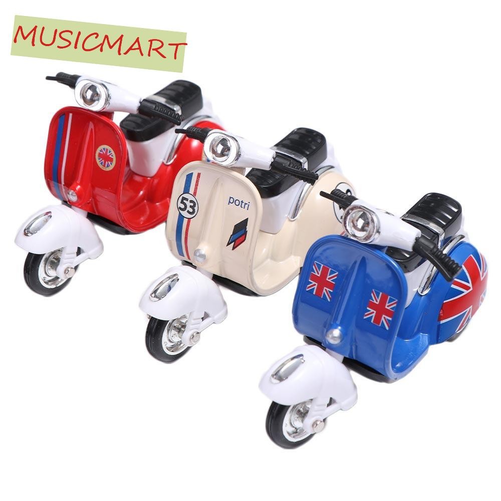โมเดลรถจักรยานยนต์ MUSICMART, ขนาดเล็กความเฉื่อยมินิรถจักรยานยนต์, รถDiecast แบบพกพาของเล่นดึงกลับจําลองรถจักรยานยนต์ของเล่นคอลเลกชัน