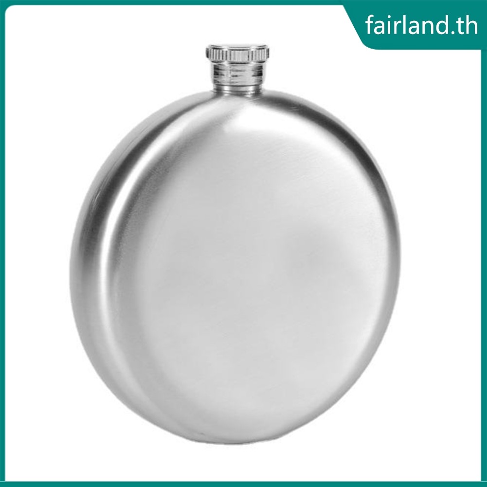 [FAIRLAND-TH] 5 8 Oz Hip Flask สแตนเลสรอบแบบพกพาวิสกี้ขวดเหล้าขวดไวน์