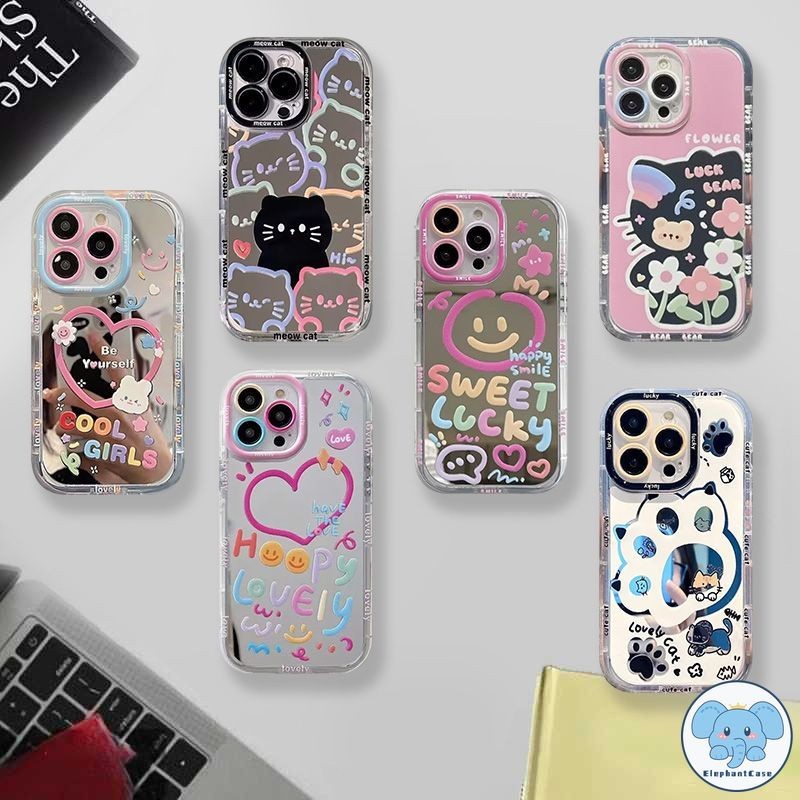 สายน่ารักรักหัวใจเข้ากันได้เคสไอโฟน11 16 13 15 XR 14 12 Pro Max 16 Pro 16 15 8 7 Plus X XS Max SE การ์ตูนคิตตี้ดอกไม้เคส
