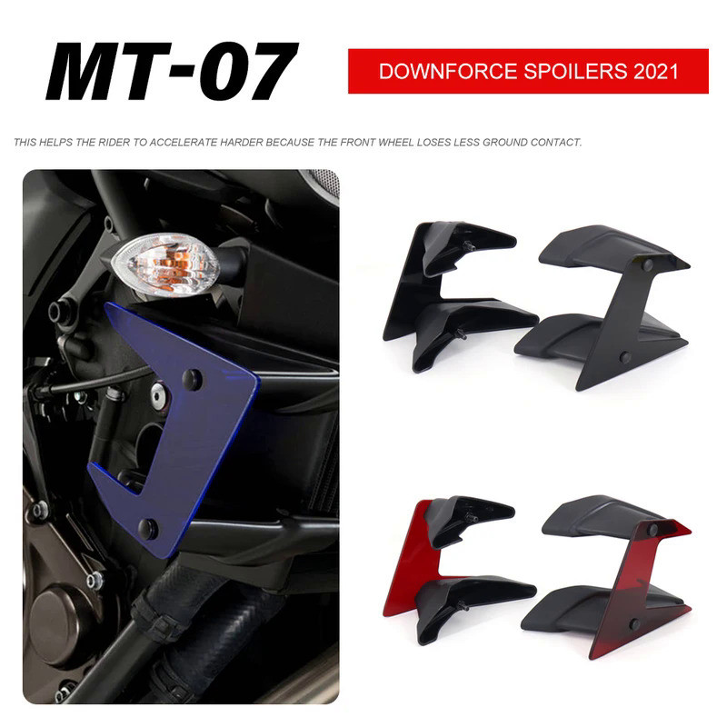 SL For Yamaha MT-07 MT 07 MT07 2021 NEW Motorcycle Accessorie Side Downforce Naked Spoilers Winglet 